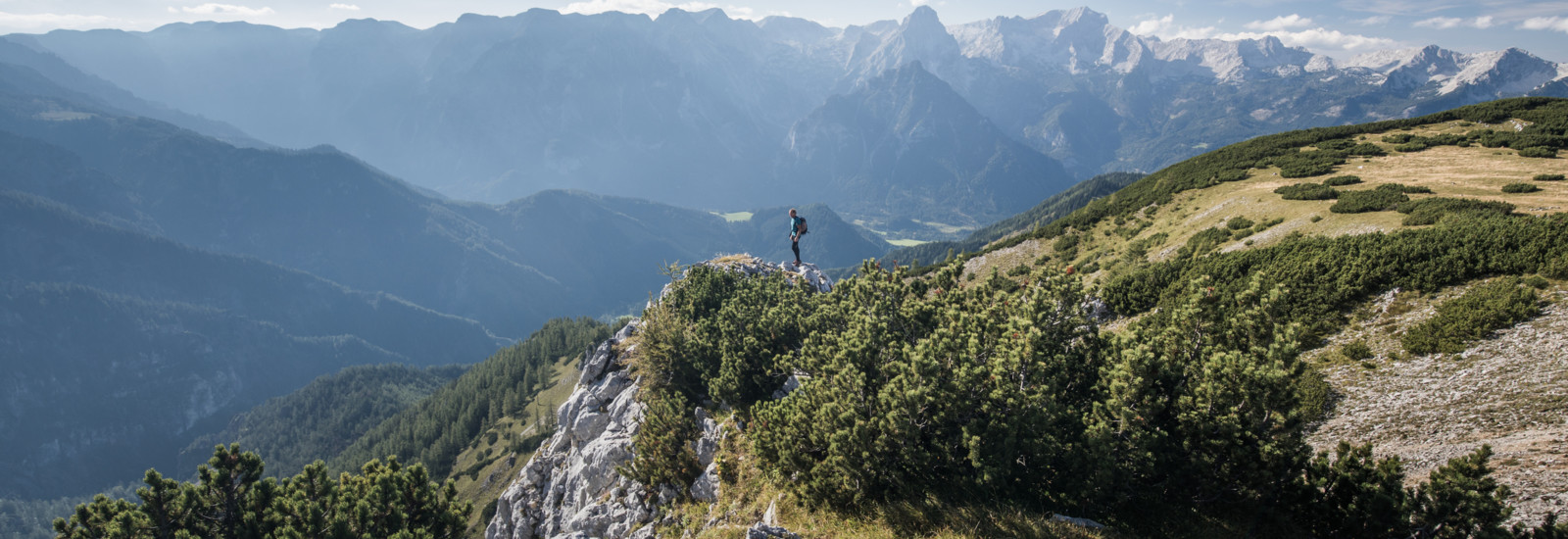 Hegyi túrázás a Pyhrn-Priel üdülőrégióban, Felső-Ausztriában